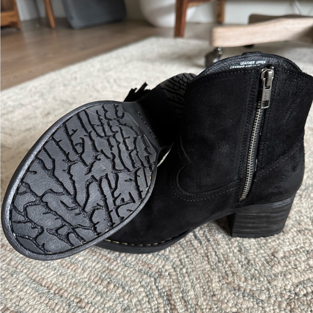 Black Suede Ankle Boots - Picture 5 of 6